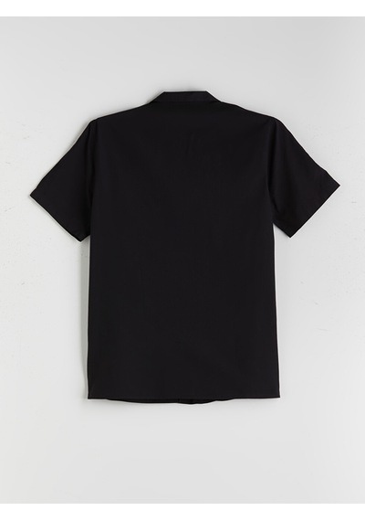 Lcwaıkıkı Classic Siyah Regular Fit Modal Karışımlı Erkek Gömlek
