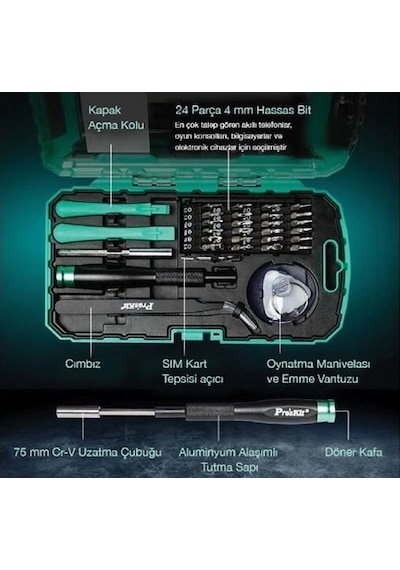 Proskit Sd-9322m Telefon Tamir Tornavida Seti