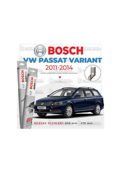 Volkswagen Passat Variant Muz Silecek Takımı 2011-2014 Bosch Ae