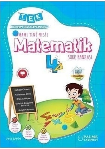 4. Sınıf Tek İlkokul Matematik Soru Bankası -  Palme Eğitim