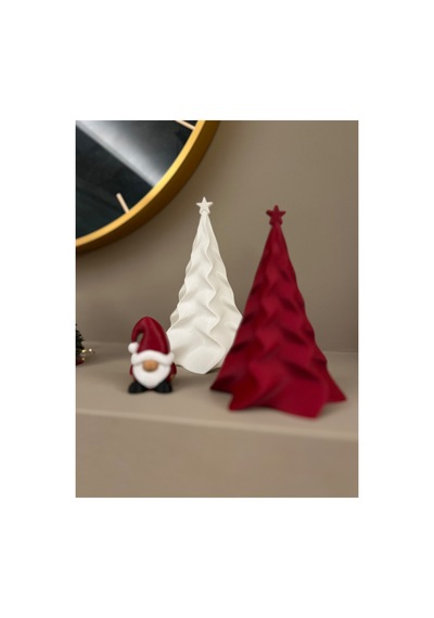 Yılbaşı Süsü 2'li Noel Ağacı, Yılbaşı Ağacı 2'li Set, Dekoratif Biblo Hediyelik Christmas Diğer
