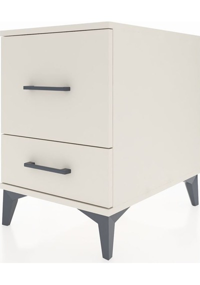 Kronos Komodin 2 Raflı Tek Çekmeceli Tek Kapaklı 44x59x64 Aytaşı-aytaşı Aytası