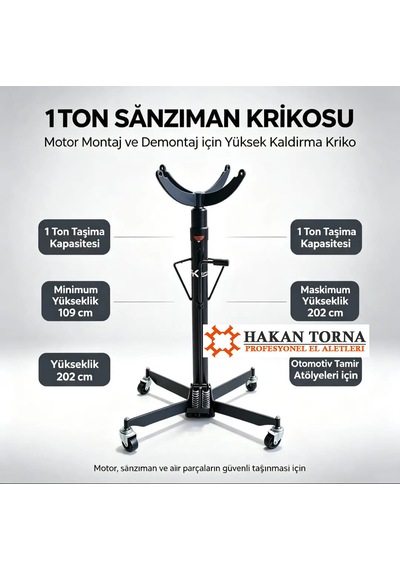 Çift Piston Hidrolik Şanzıman Krikosu 1 Ton