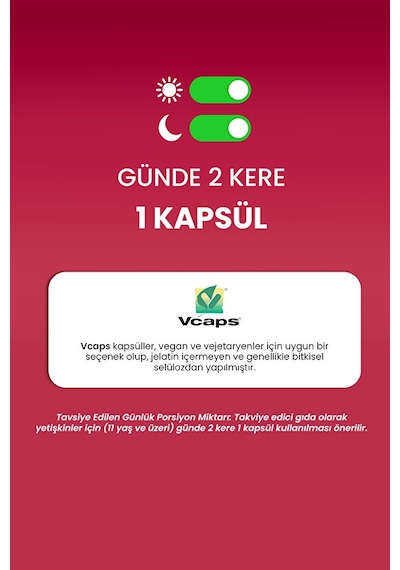 Erbatab Magnezyum Bisglisinat Sitrat Malat & Vitamin B2 B3 B6 3'lü Form 60 Kapsül