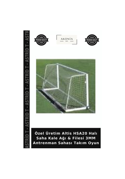 Özel Üretim Altis Hsa20 Halı Saha Kale Ağı & Filesi 3mm Antrenman Sahası Takım Oyun Belirtilmemiş