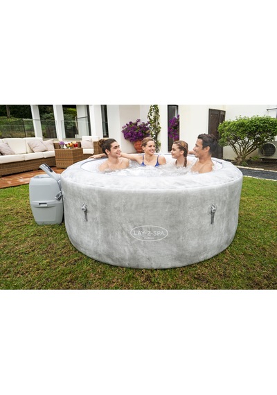 Lay-z-spa 60065 Zurich Energysense Signature Airjet Şişme Spa Havuzu, 2-4 Kişilik Gri