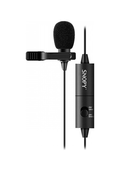Snopy SN-100M Siyah Akıllı Telefon ve Youtub  r Yaka Mikrofonu