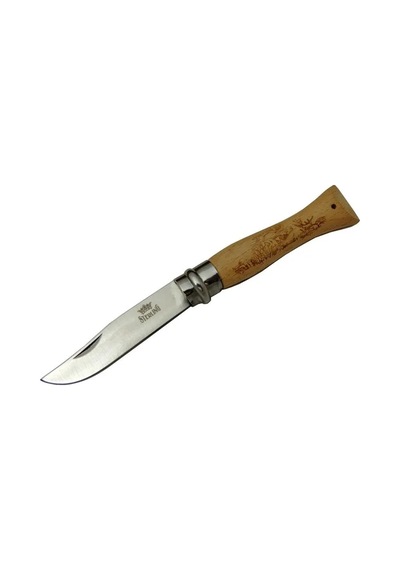 Sterling T0195 Bahçe Çakı 16 Cm - Ahşap Sap, Bilezikli, Kılıflı Çok Renkli