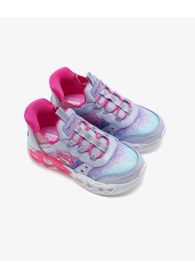 Skechers Kız Çocuk Mor Işıklı Spor Ayakkabı Lavanta/çoklu