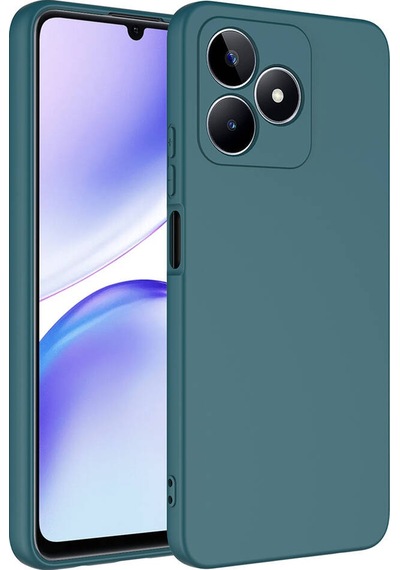 Realme Note 50 Kılıf Zore Mara Lansman Kapak Koyu Yeşil