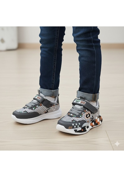 Alessio Crft 2.0 Model Rahat Tekstil Erkek Çocuk Spor Ayakkabı Crft-03 Füme