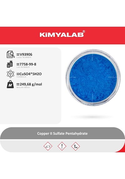 Kimyalab Bakır II Sülfat Pentahidrat Copper II Sulfate Pentahydrate 1 KG