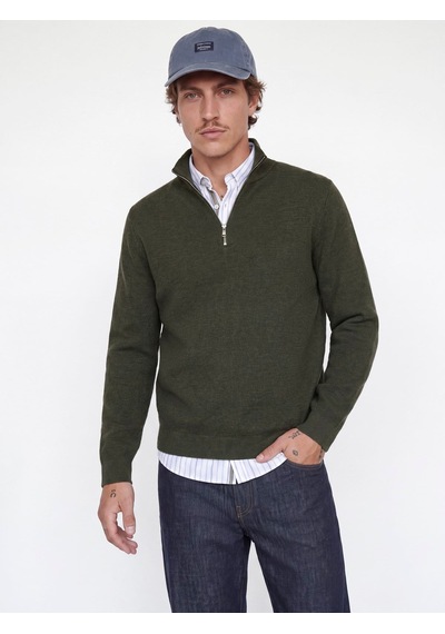 Jack & Jones Jprmılano Stıtch Knıt Half Zıp Sn Rosin Çok Renkli