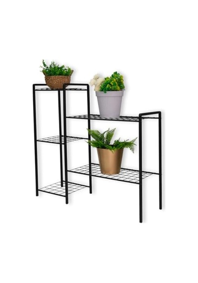 Dekoratif Metal Ayaklı 5 Tel Raflı Saksılık Katlı Saksı Standı Çiçeklik Bahçe Ve Balkon Dekoru Garden Diğer