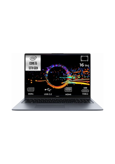 Huawei Matebook D16 i5-13420H 53014QHR-K02 16 GB 1 TB SSD 16" W11P Dizüstü Bilgisayar
