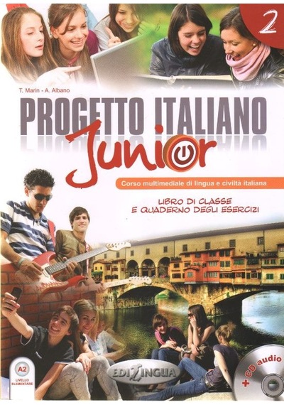 Progetto Italiano Junior 2 (Ders Kitabı ve Çalışma Kitabı +CD) İtalyanca Orta-Alt Seviye - A. Albano -  T. Marin - Nüans