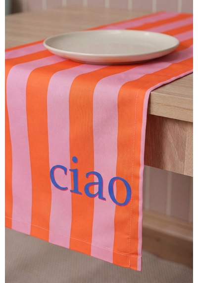 Ciao Baskılı Runner 40x140 Cm Çok Renkli