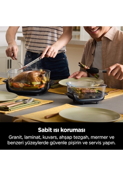 Ninja Crispi 4 in 1 1700 W Taşınabilir Cam Hazneli Pişirme Sistemi