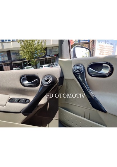 Renault Megane 2 Süper Set Torpido, Konsol, Trim, Göğüs Kaplama Seti Piano Black Renk