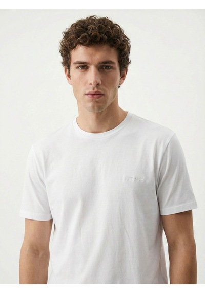 Loft Regular Fit Beyaz Erkek T-shirt Lf2042953