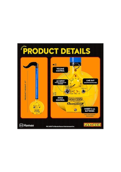 Otamatone Deluxe Pac-man - Orijinal Japon Tasarımı Elektronik Müzik Oyuncağı