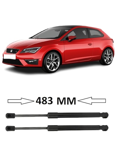 Seat Leon Coupe 3 Kapılı 2013-2020 Uyumlu Sağ + Sol Takım Bagaj Amortisörü 2 Adet 483mm 5f3827550a Bagaj Amortisörü Seat Leon Coupe 3 Kapılı 2013-2020 Uyumlu Sağ + Sol Takım Bagaj Amortisörü 2 Adet 483mm 5f3827550a Bagaj Amortisörü