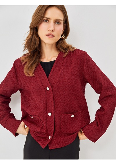 Lcwaıkıkı Classic Bordo Hırka