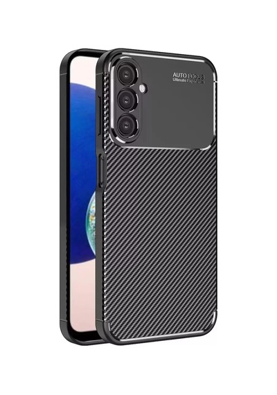 Newface Samsung Galaxy A05s Kılıf Auto Focus Karbon Kapak - Siyah