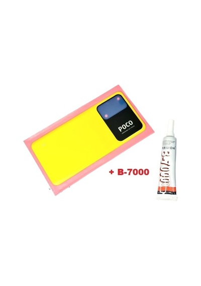 Tkgz Xiaomi Poco M4 Pro 5g Arka Pil Batarya Kapağı B-7000 Sarı