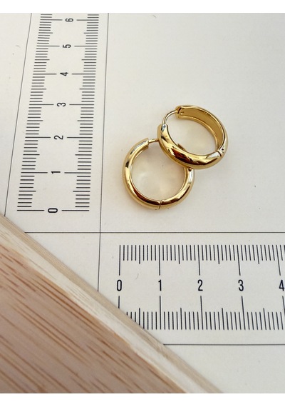 316 L Cerrahi Çelik 5mm 16mm Bombeli Çelik Halka Küpe Gold Altın