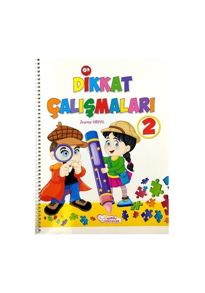 +3 Yaş Dikkat Çalışmaları Kitabı Pembe Patikler