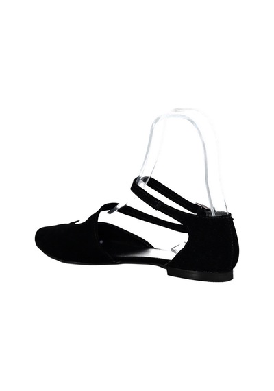 Fox Shoes Siyah Kadın Babet D726016902 Siyah