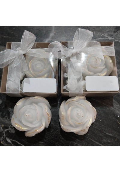 Bernami Mumluk Şamdanpinterest Kutulu 10 Adet Çiçekli Gül Mum Nişan Nikah Söz Hediyelik Diğer