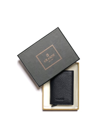 Lacivert Cüzdan & Kartlık Unisex 725 Grande Deri Cüzdan Kartlık