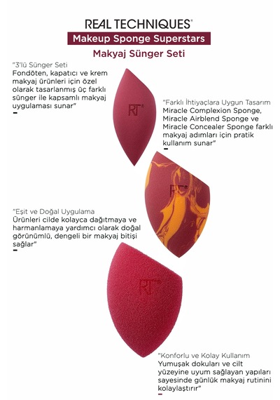 Makeup Sponge Superstars - Makyaj Sünger Seti