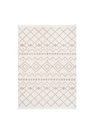 Dolce Vita Halı Bohem 386 Wood Modern Halı Krem