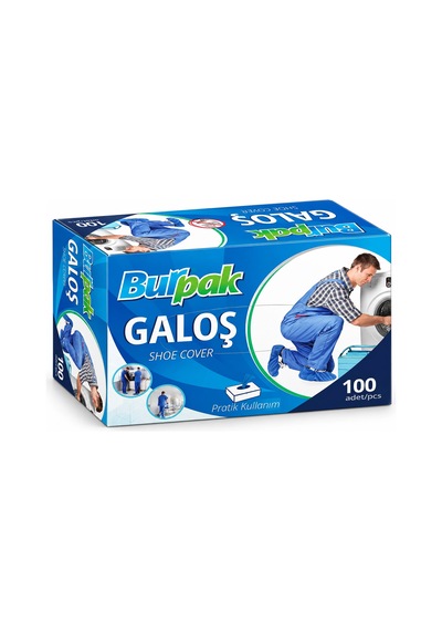 Burpak Galoş 100 Adet Tek Kullanımlık Ayakkabı Galoşu