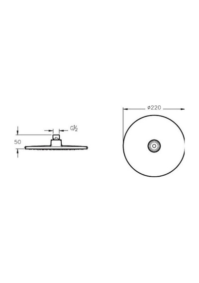Artema Rain L A45708Sta Duş Başlığı.220 Mm Gri