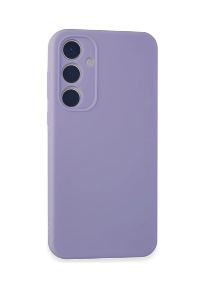 Samsung Galaxy A55 5g Kılıf First Silikon - Lila Altın