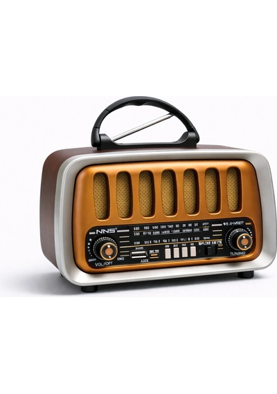 Ns-8129 Retro Tasarımlı Nostaljik Radyo Bluetooth Hoparlör
