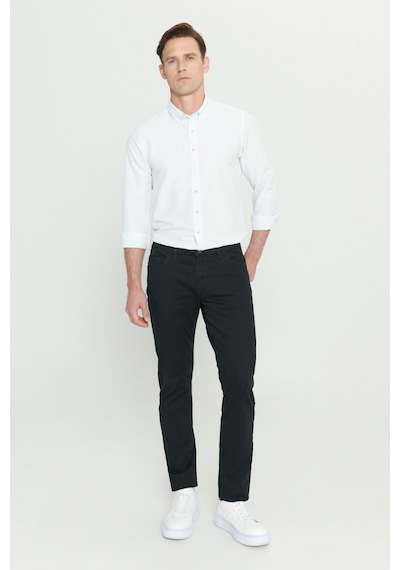 Ac&Co / Altınyıldız Classics Slim Fit Pamuklu Esnek Chino Erkek Pantolon - Siyah