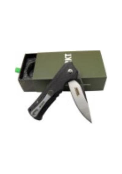 Crkt Muskie 202 Bk Siyah Kamp / Outdoor Çakı 18 Cm - Yarı Otomatik, Kemerlikli, Kutulu