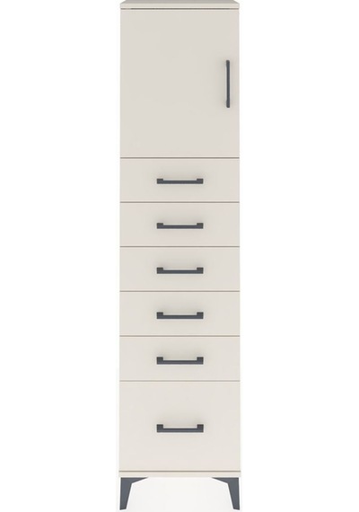 Arges Dolap Tek Raflı 6 Çekmeceli Tek Kapaklı 44x30x182 Aytaş... Aytaşı Arges Dolap Tek Raflı 6 Çekmeceli Tek Kapaklı 44x30x182 Aytaş... Aytaşı