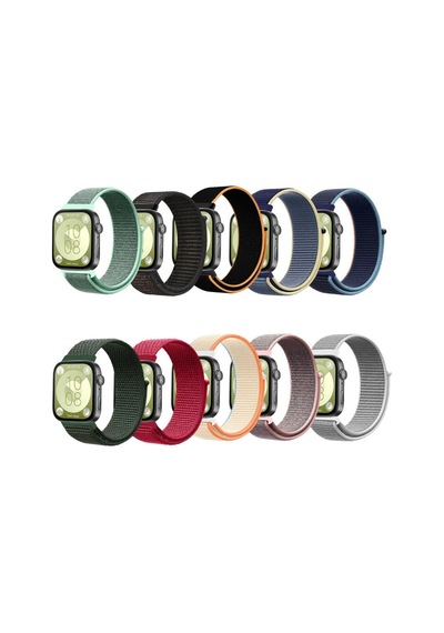 Huawei Fit 4 Hasırlı Cırtcırtlı Kordon Saat Değildir - Pembe