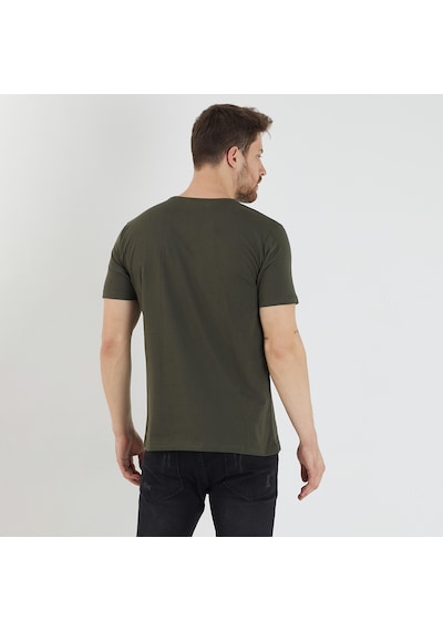Slazenger SANDER KTN 3 lü Set Erkek  Beyaz - Lacivert - Haki Tişört