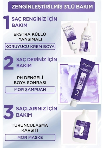 L’Oréal Paris Excellence Cool Creme Saç Boyası – 6.11 Ekstra Küll (483281932)