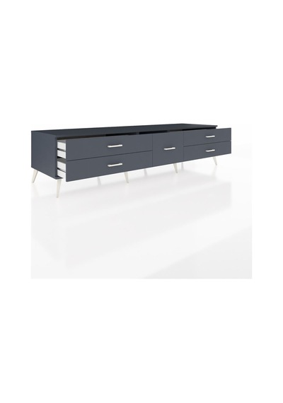 Kronos Tv Ünitesi 5 Çekmeceli 220x59x51 Antrasit-aytaşı/antrasit Aytası/antrasıt - Antrasıt Kronos Tv Ünitesi 5 Çekmeceli 220x59x51 Antrasit-aytaşı/antrasit Aytası/antrasıt - Antrasıt