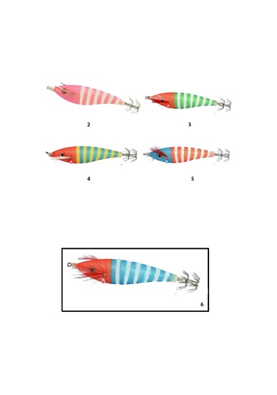 Captain 3004 Kalamar Zokası 8cm Zebra Squid