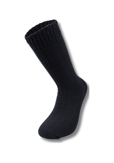 Nordsox 1 Çift Lacivert Havlu Kışlık Erkek Lambswool Soket Çorap Lacivert