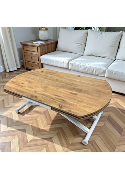 Oval Yan Baştan Açılır Akıllı Masa Üst Tabla Mdf Yüksekliği Ayarlanabilir Pratik Atlantik - Çam Oval Yan Baştan Açılır Akıllı Masa Üst Tabla Mdf Yüksekliği Ayarlanabilir Pratik Atlantik - Çam